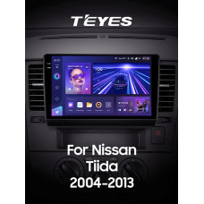 Android head unit Teyes CC3 6+128 Gb with 360° surround view° Nissan Tiida C11 2004-2013 (F1) 9" 2k