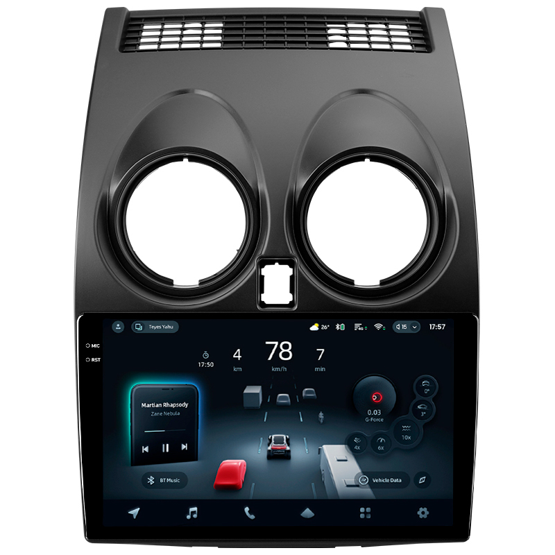 Android head unit Teyes CC4 Pro 12+256 Gb Nissan Qashqai 1 J10 2006-2013 (F1) 9" 2k