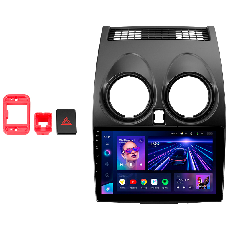 Fest eingebaute Magnetola Teyes CC3 4+32 GB Nissan Qashqai 1 J10 (2006–2013, F2) 9