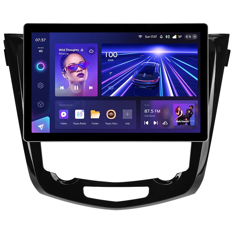 Android head unit Teyes CC3 4+32 Gb Nissan X-Trail X Trail 3 T32 2013-2022- (F2) Automatic air conditioning (AB) 13" 2k