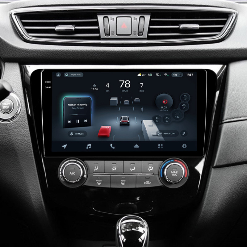 Android head unit Teyes CC4 Pro 8+128 Gb Nissan X-Trail X Trail 3 T32 2013-2022- (F1) Manual air conditioning (C) 10" 2k