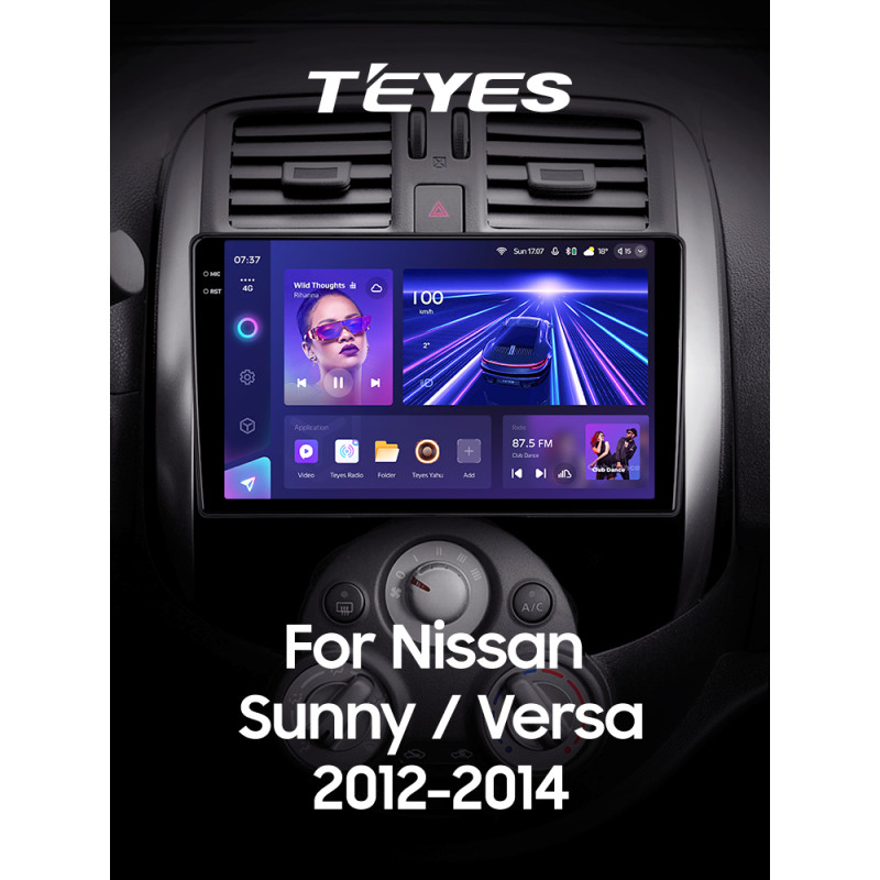 Festplatten-Magnetophon Teyes CC3 6+128 GB Nissan Sunny Versa C17 (2012–2014), 9