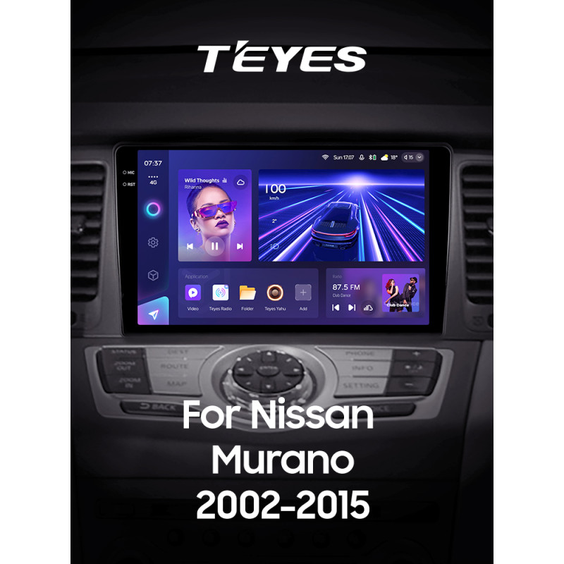 Android head unit Teyes CC3 6+128 Gb Nissan Murano Z50 2002-2008 9" 2k