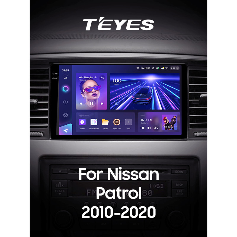 Android head unit Teyes CC3 6+128 Gb with 360° surround view° Nissan Patrol 6 VI Y62 2010-2020 (F1) 9" 2k (L1)
