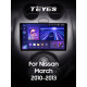 Android head unit Teyes CC3 6+128 Gb with 360° surround view° Nissan March Micra K13 2010-2013 9" 2k