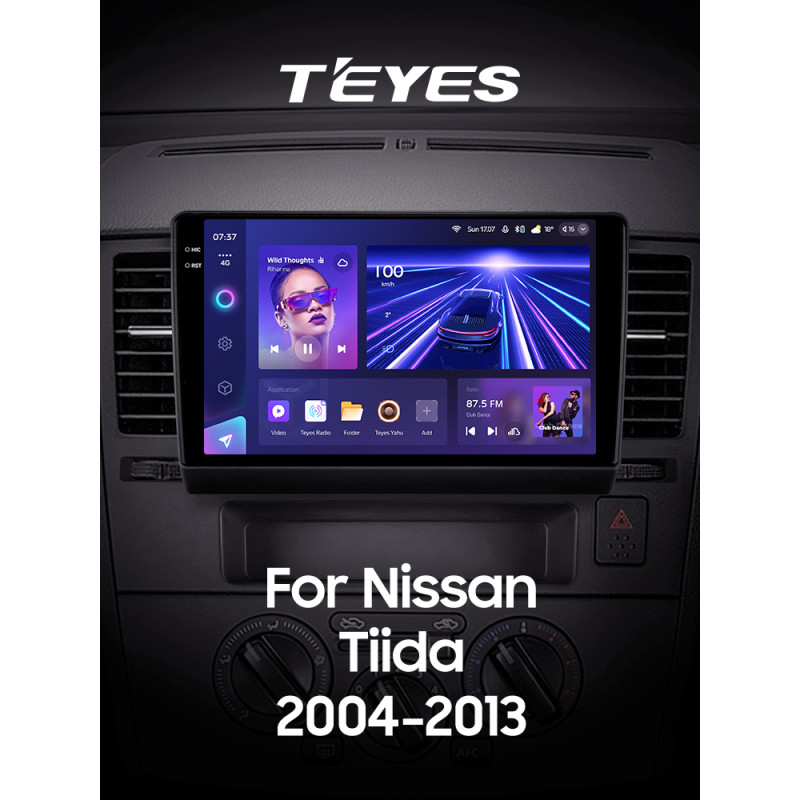Estéreo de fábrica Teyes CC3 4 + 64 GB Nissan Tiida C11 (2004–2013, F1) 9
