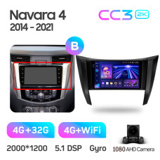 Android head unit Teyes CC3 4+32 Gb Nissan Navara D23 IV 4 2014-2021 (B) 9" 2k (L1)