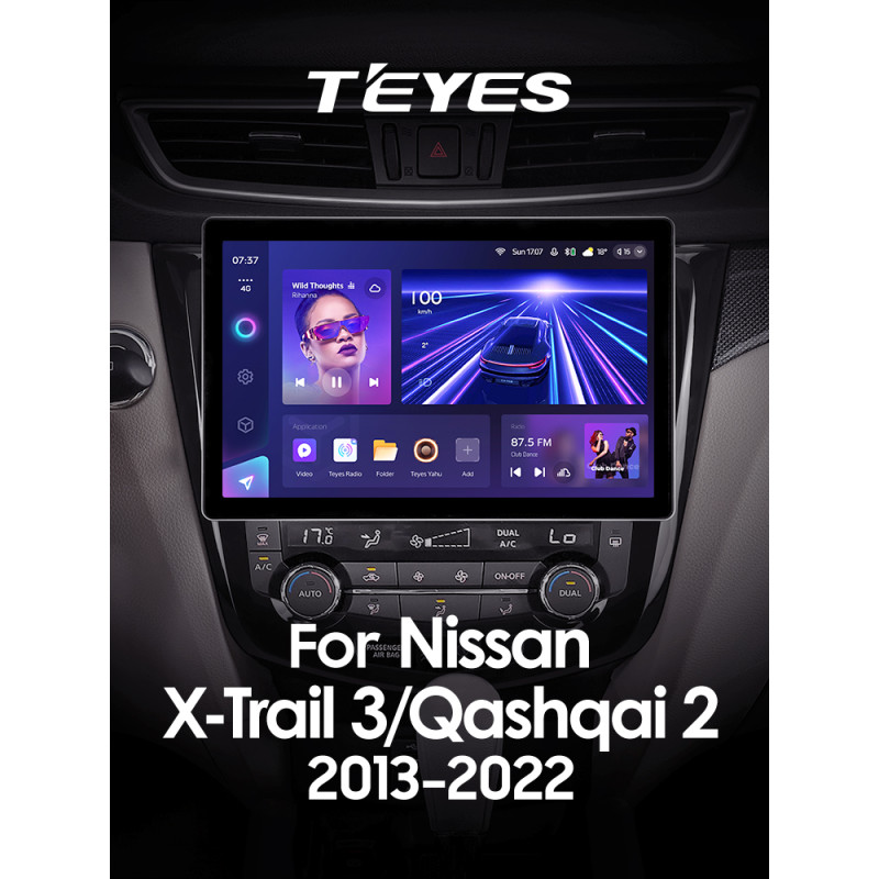 Fest eingebaute Magnetola Teyes CC3 4+32 GB für Nissan X-Trail (X-Trail T32, 2013–2022, F2) – Automatikklimaanlage (C), 13