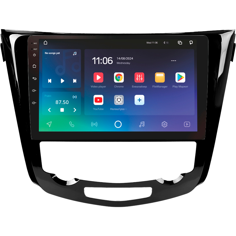 Android head unit SIGMA X10432 ANDROID 10 4+32 Gb 4G DSP Nissan X-Trail X Trail 3 T32 2013-2022- (F2) Automatic air conditioning (C) 10"