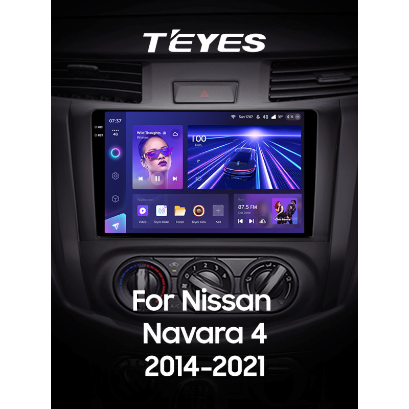 Android head unit Teyes CC3 6+128 Gb with 360° surround view° Nissan Navara D23 IV 4 2014-2021 (A) 9" 2k