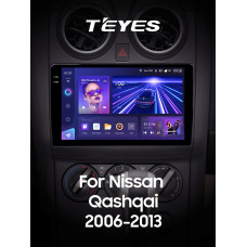 Android head unit Teyes CC3 6+128 Gb with 360° surround view° Nissan Qashqai 1 J10 2006-2013 (F1) 9" 2k