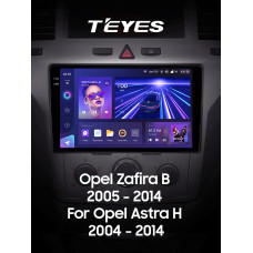 Android head unit Teyes CC3 4+64 Gb Opel Zafira B 2005-2014 For Opel Astra H (F2) 2004-2014 9" 2k