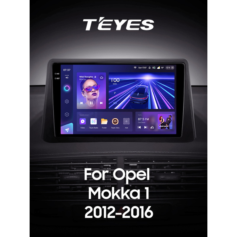 Android head unit Teyes CC3 4+64 Gb Opel Mokka 1 2012-2016 9" 2k