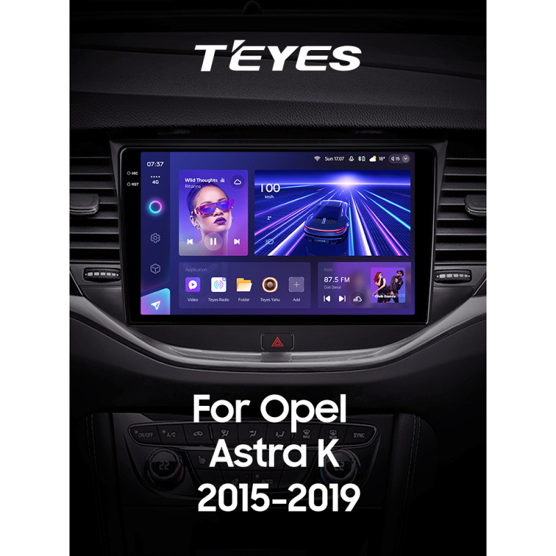 Android head unit Teyes CC3 6+128 Gb with 360° surround view° Opel Astra K 2015-2022 (A) 9" 2k