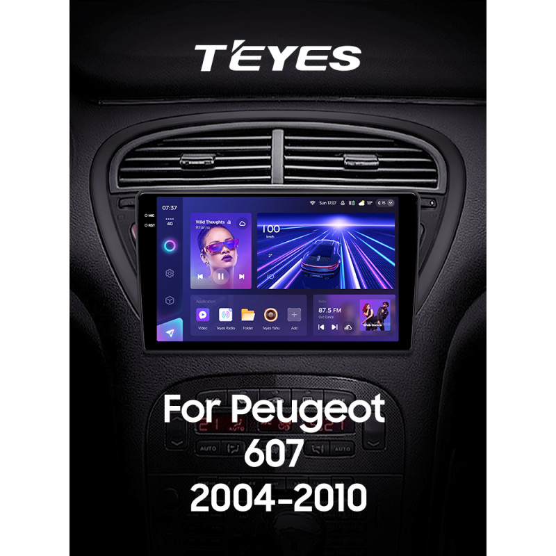 Magazynofon Teyes CC3 4+64 GB Peugeot 607 2004–2010, 9