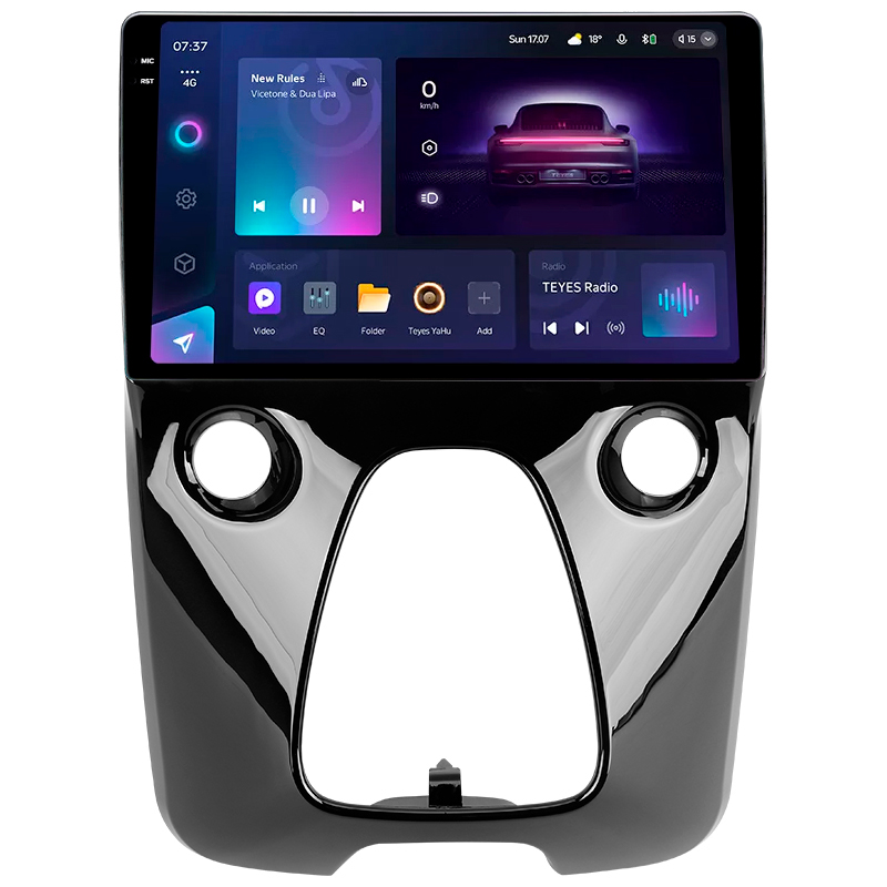Štátní magnetofon Teyes CC3 6+128 GB s kruhovým pohledem 360° pro Peugeot 108, Toyota Aygo X (B40) 2014–2021 (F1), 10