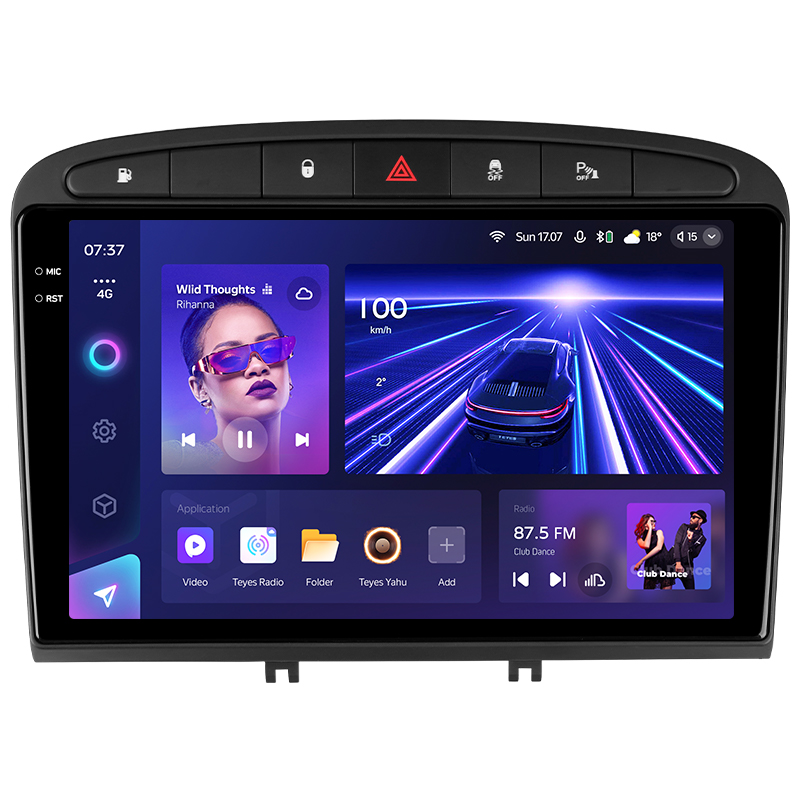 Android head unit Teyes CC3 4+64 Gb Peugeot 408 1 T7 2012-2020 For Peugeot 308 2007-2015 9" 2k