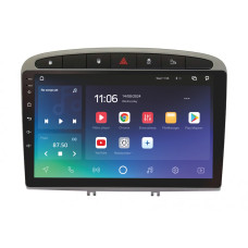 Android head unit SIGMA X9464 ANDROID 10 4+64 Gb 4G DSP Peugeot 408 1 T7 2012-2020 For Peugeot 308 2007-2015 Silver 9"