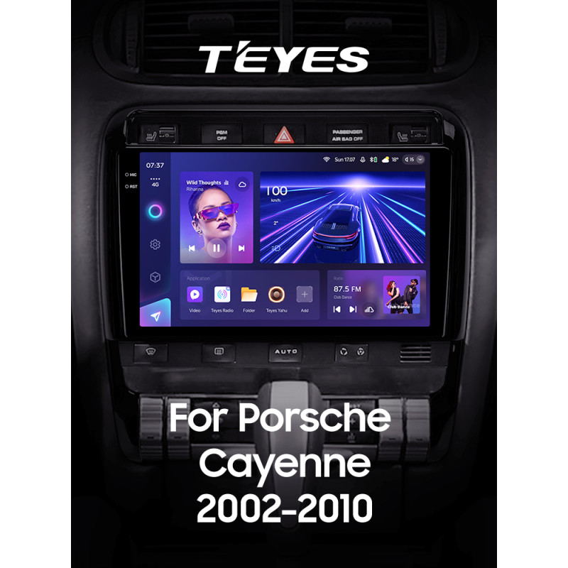Android head unit Teyes CC3 4+32 Gb Porsche Cayenne I 1 9PA 2002-2010 9" 2k (L1)