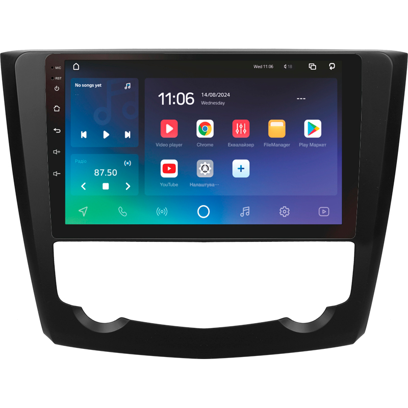 Android head unit SIGMA X9432 ANDROID 10 4+32 Gb 4G DSP Renault Kadjar 2015-2017 9"