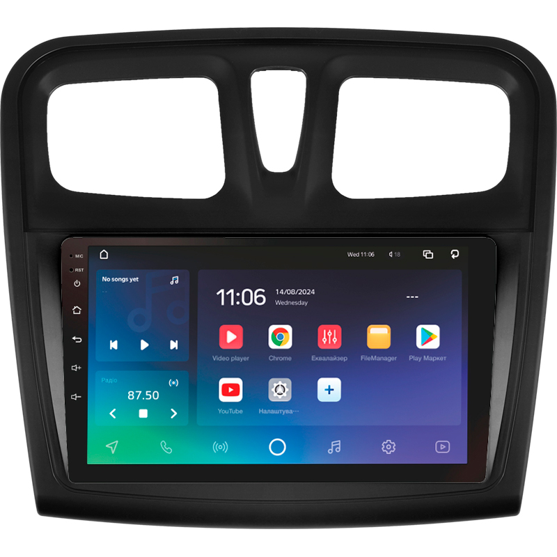Android head unit SIGMA PRO 9432 ANDROID 10 4+32 Gb 4G DSP Renault Logan 2 2012-2022 Sandero 2 2013-2022 (F1) (B) 9" (L1)