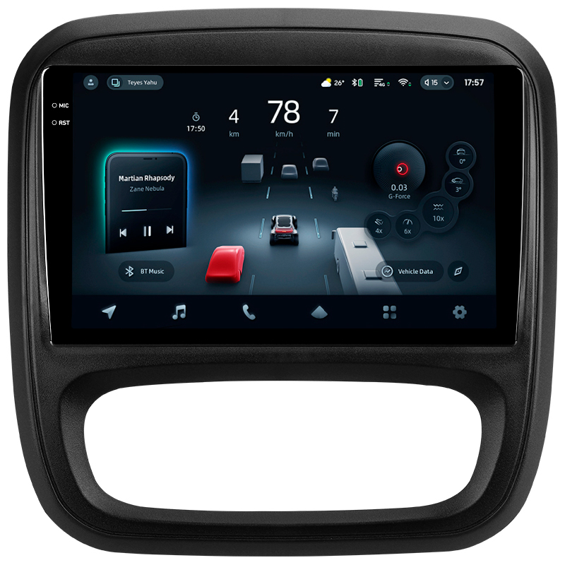 Android head unit Teyes CC4 Pro 8+128 Gb Renault Trafic 3 2014-2021 / Opel Vivaro B 2014-2018 9" 2k (L1)