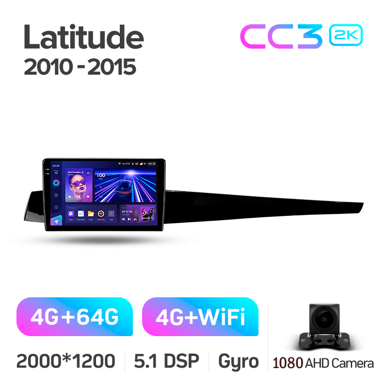 Android head unit Teyes CC3 4+64 Gb Renault Latitude 1 2010-2015 10" 2k (L3)
