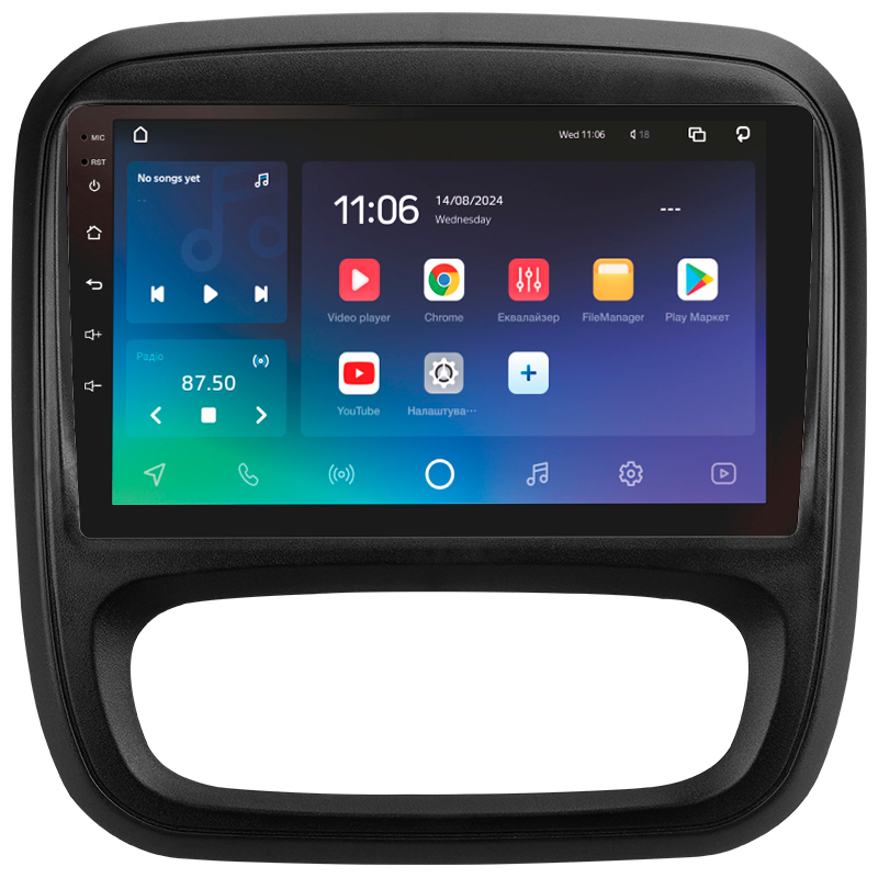 Stacja radiowa SIGMA PRO 9432 ANDROID 10 4+32 GB 4G DSP Renault Trafic 3 2014–2021 / Opel Vivaro B 2014–2018 9