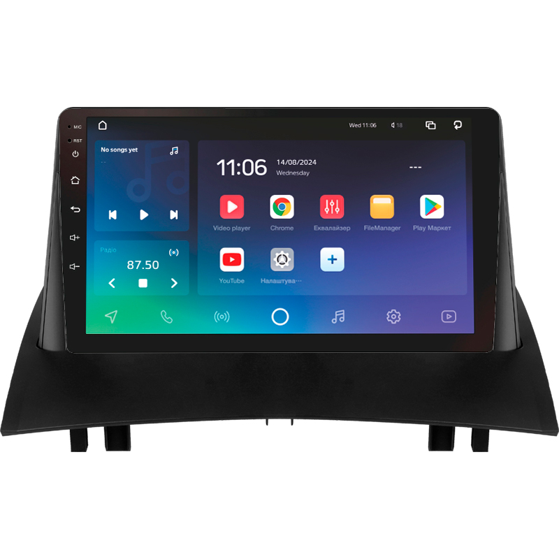 Android head unit SIGMA X9432 ANDROID 10 4+32 Gb 4G DSP Renault Megane 2 2002-2009 9"