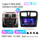 Android head unit Teyes CC3 6+128 Gb with 360° surround view° Renault Logan 2 2012-2022 Sandero 2 2013-2022 (F1) (B) 9" 2k (L1)
