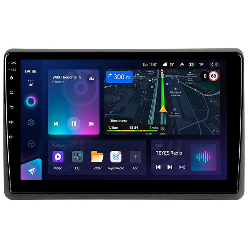 Fahrzeug-Hintergrundsystem Teyes CC3L 4+32 GB für Renault Master 2010–2019, kompatibel mit Nissan NV400 2010–2020, Opel Movano 2 (F1) 2010–2019, 10 Zoll.