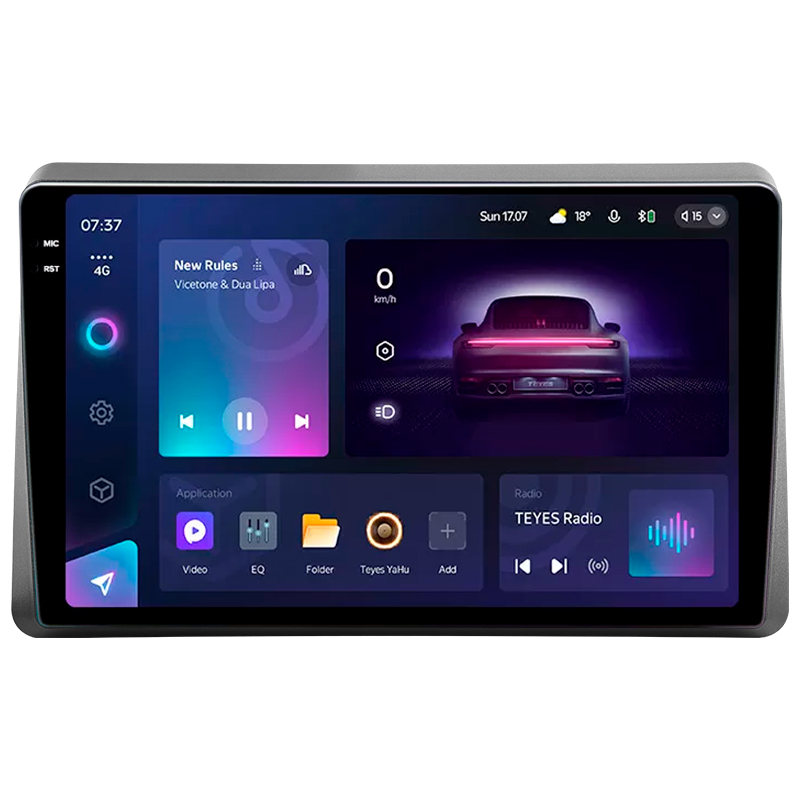 Android head unit Teyes CC3 6+128 Gb with 360° surround view° Renault Master 2019-2022 10" 2k