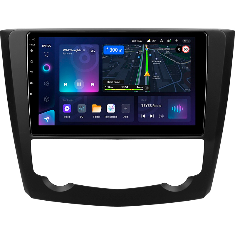 Android head unit Teyes CC3L 4+32 Gb Renault Kadjar 2015-2017 9"