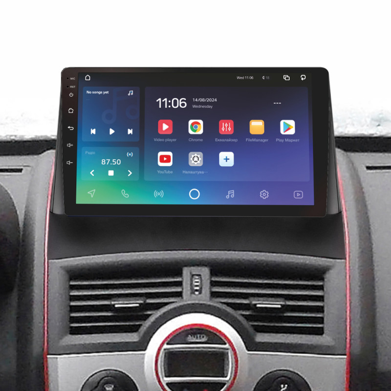 Android head unit SIGMA PRO 9464 ANDROID 10 4+64 Gb 4G DSP Renault Megane 2 2002-2009 9"