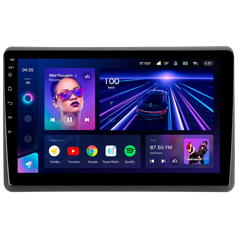 Fest eingebaute Radioanlage Teyes CC3 4+32 GB für Renault Master 2010–2019
für Nissan NV400 2010–2020
für Opel Movano 2 (F1) 2010–2019
10-Zoll