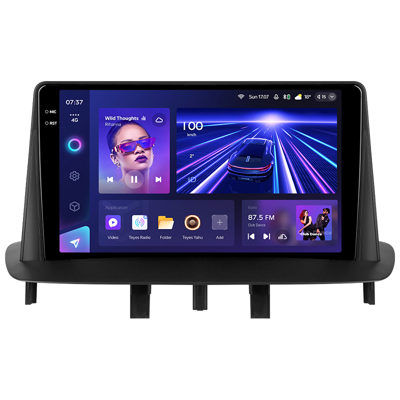 Android head unit Teyes CC3 6+128 Gb with 360° surround view° Renault Megane 3 2008-2014 9" 2k (L1)