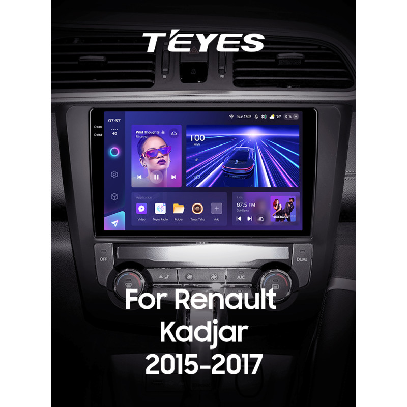 Estéreo de fábrica Teyes CC3 6+128 GB Renault Kadjar 2015-2017 9