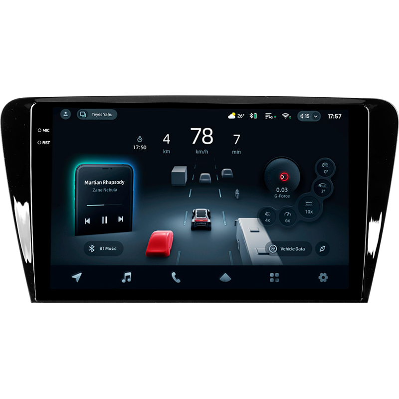 Android head unit Teyes CC4 Pro 8+128 Gb Skoda Octavia 3 A7 2013-2018 (A) 10" 2k