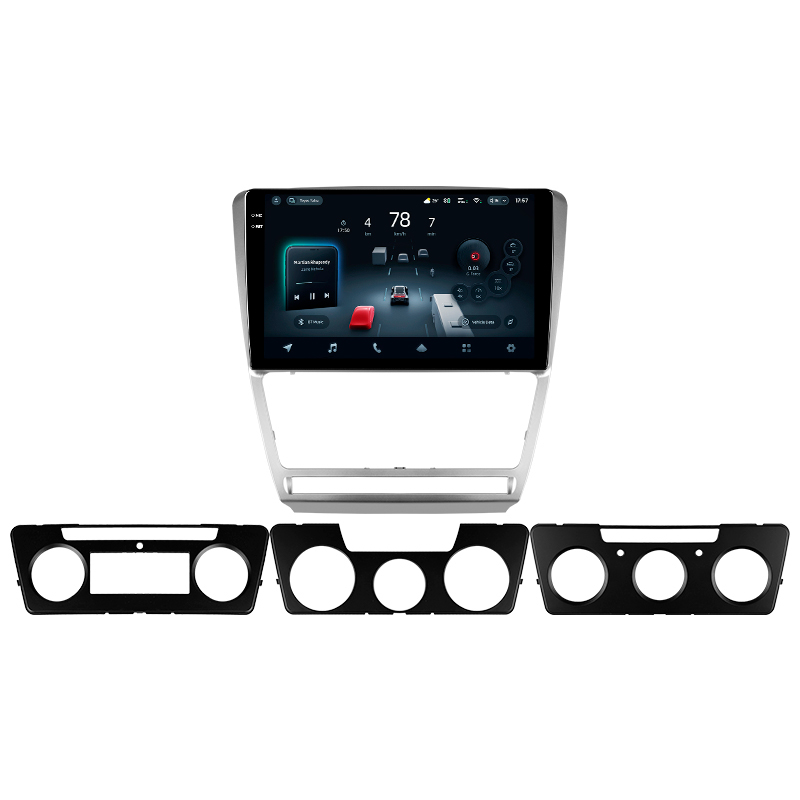Android head unit Teyes CC4 Pro 12+256 Gb Skoda Octavia 2 A5 2008-2013 10" silver 2k