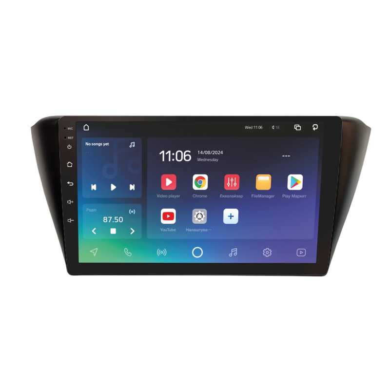Stacja radiowo-głośnikowa SIGMA PRO 9464 ANDROID 10 4+64 GB 4G DSP Škoda Fabia 2014–2018 9