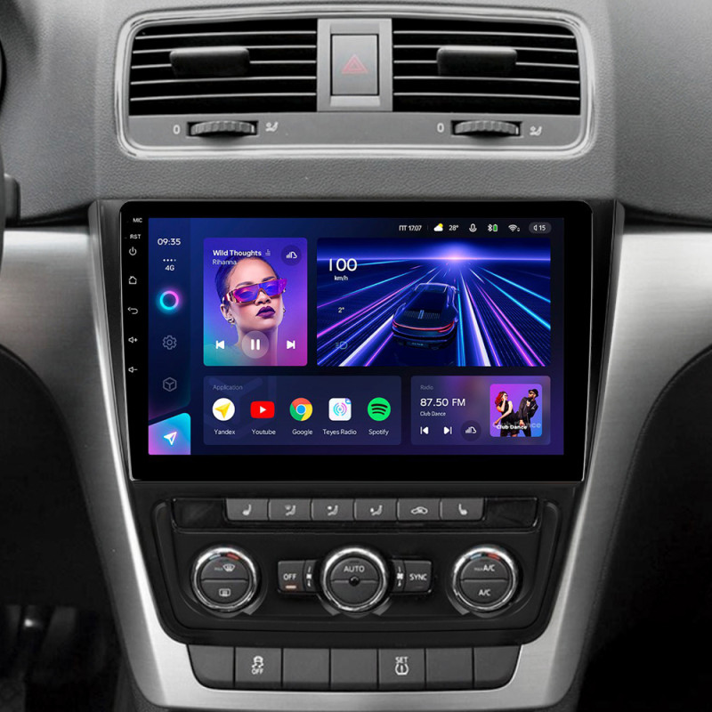 Android head unit Teyes CC3 4+32 Gb Skoda Yeti 5L 2009-2014 10"