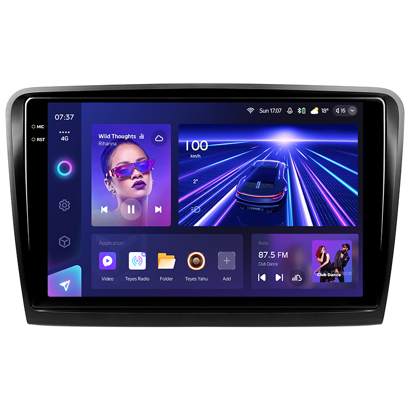 Android head unit Teyes CC3 4+64 Gb Skoda Superb 2 B6 2008-2015 10" 2k