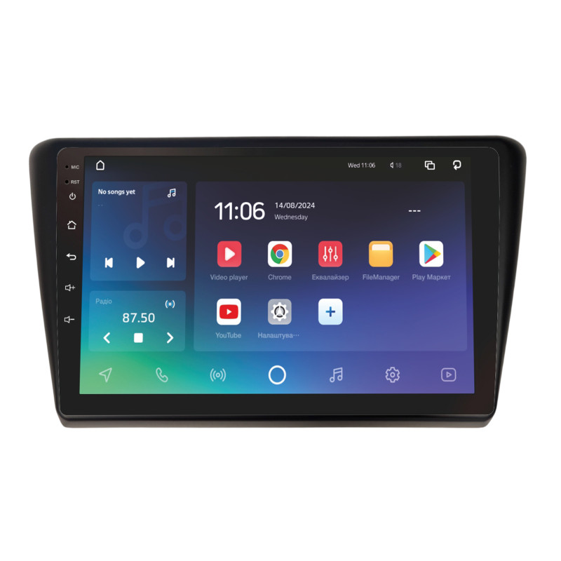 Android head unit SIGMA PRO 9464 ANDROID 10 4+64 Gb 4G DSP Skoda RAPID NH1 NH3 2012-2018 9"