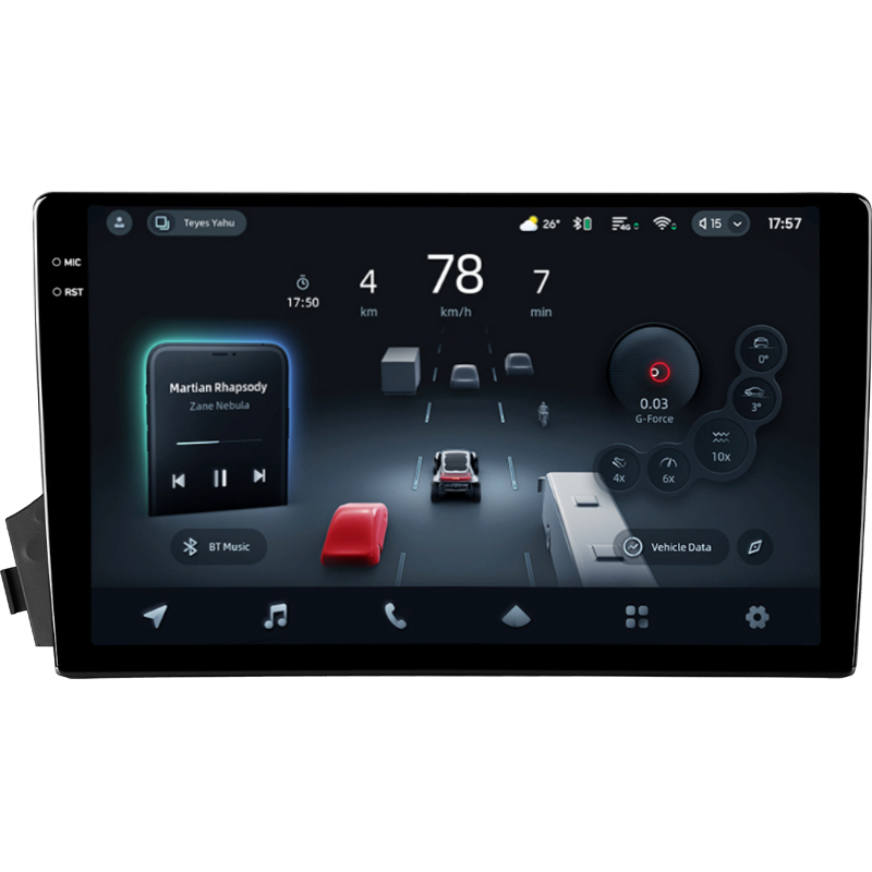 Android head unit Teyes CC4 Pro 12+256 Gb SsangYong Actyon C100 2005-2011 9" 2k