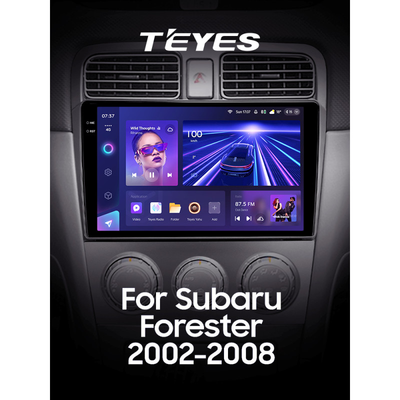 Android head unit Teyes CC3 4+32 Gb Subaru Forester SG 2002-2008 9" 2k