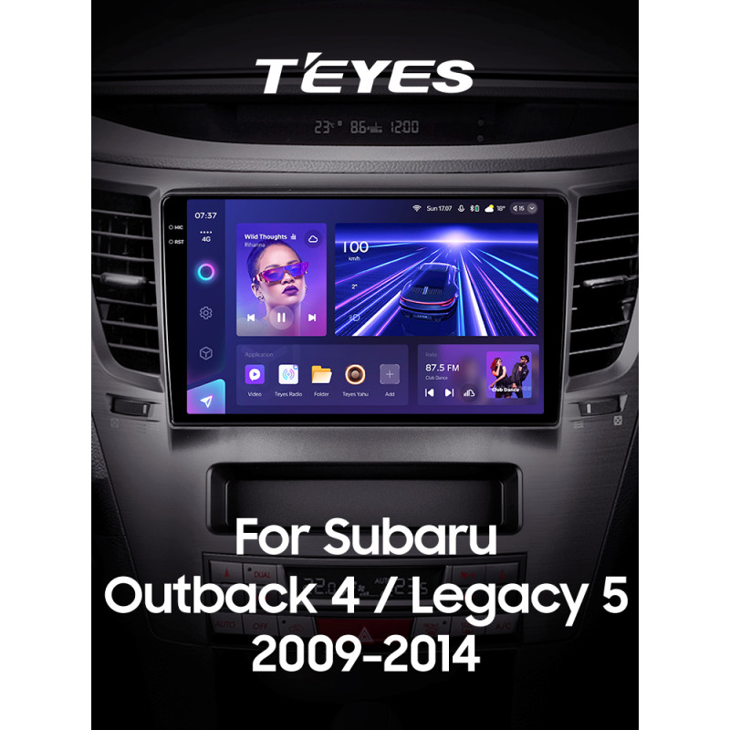 Android head unit Teyes CC3 4+64 Gb Subaru Outback 4 Legacy 5 2009-2014 9" 2k