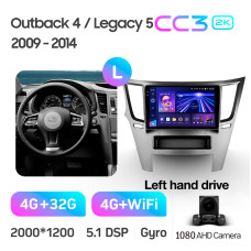 Android head unit Teyes CC3 4+32 Gb Subaru Outback 4 Legacy 5 2009-2014 9" 2k