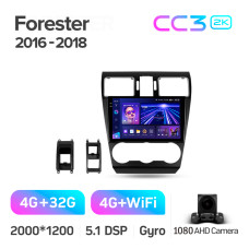 Android head unit Teyes CC3 4+32 Gb Subaru Forester SJ 2015-2018 9" 2k