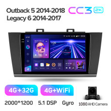 Android head unit Teyes CC3 4+32 Gb Subaru Outback 5 2014-2018 Legacy 6 2014-2017 9" 2k (L1)