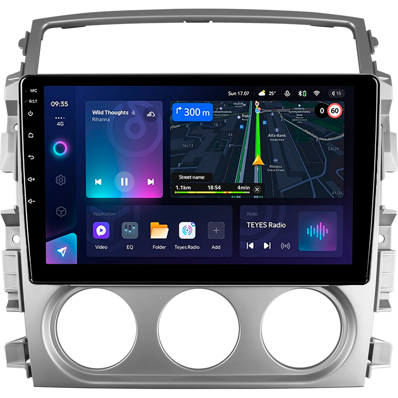 Android head unit Teyes CC3L 4+64 Gb Suzuki Liana 1 2004-2008 9"